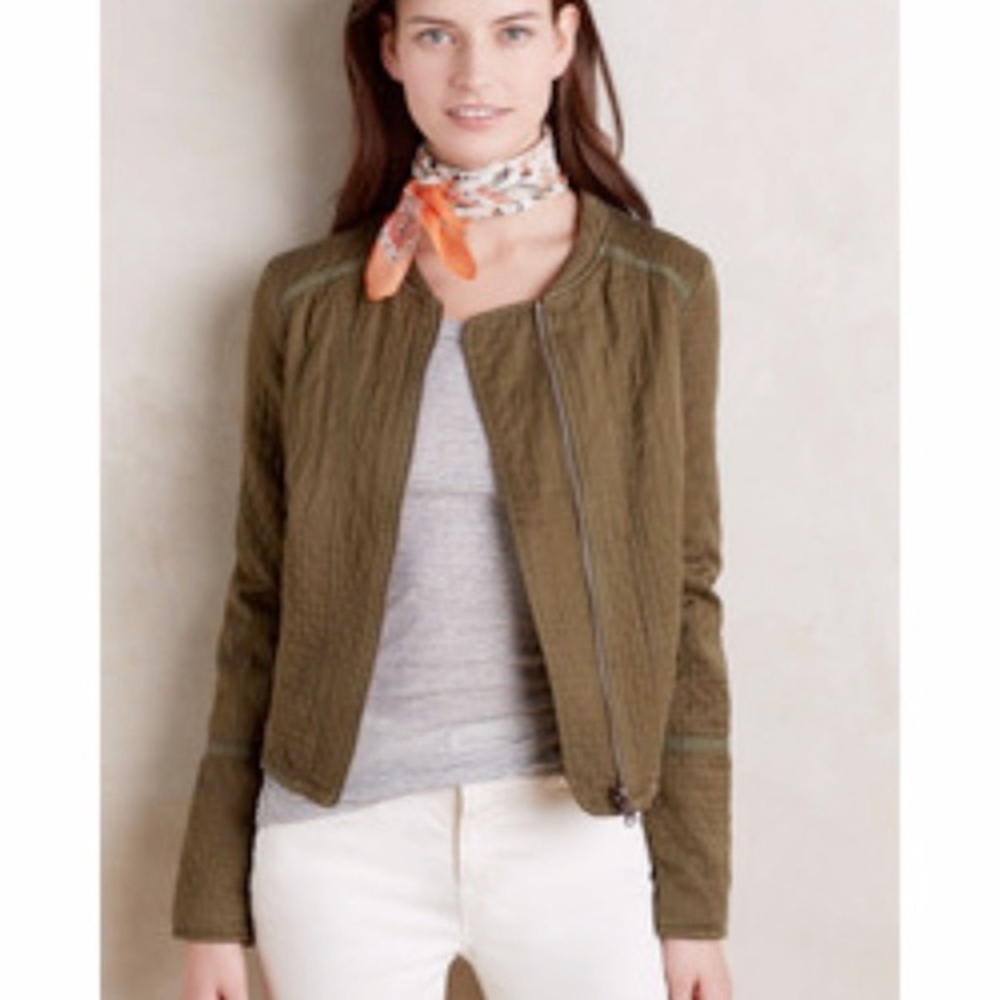 Designer (Hei Hei) quilted military moto jacket